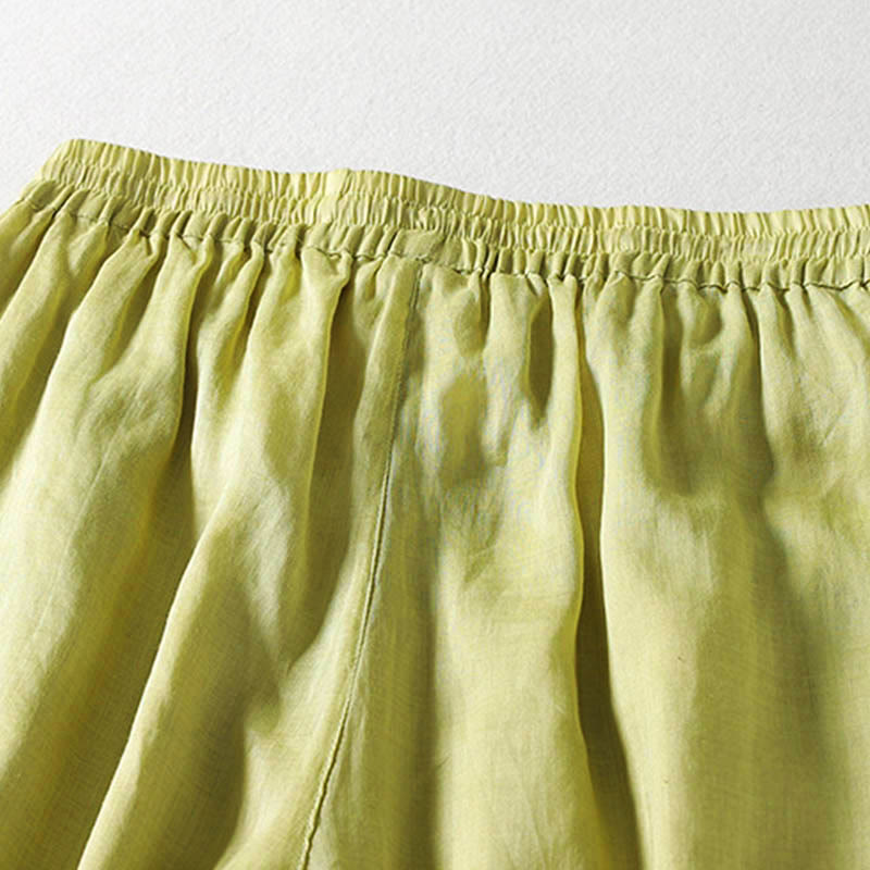 Buddha Stones Solid Color Lace-up Women's Wide Leg Pants - image 15