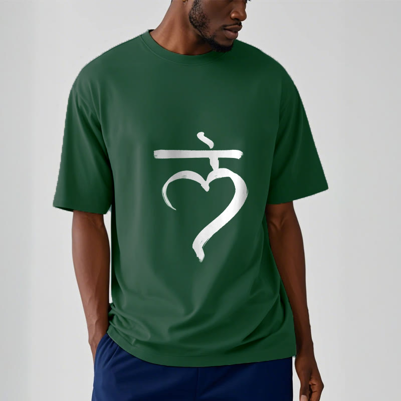 Buddha Stones Casual Lam Mantra Sanskrit Cotton Tee T-shirt - image 12
