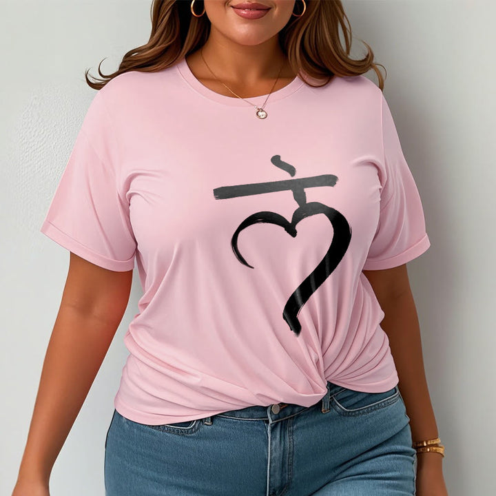Buddha Stones Casual Lam Mantra Sanskrit Cotton Tee T-shirt - image 14