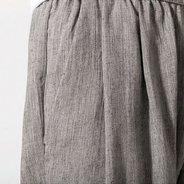 Buddha Stones Simple Drawstring Design Men's Pants With Pockets - image 10
