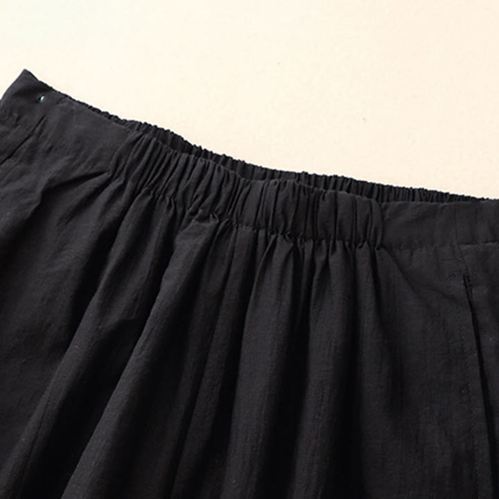 Buddha Stones Casual Simple Design Women's Cotton Harem Pants With Pockets - image 2