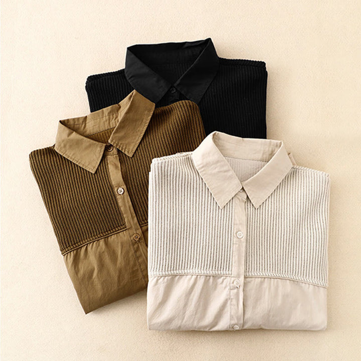 Buddha Stones Plain Stand Collar Women's Cotton Corduroy Jacket - image 20