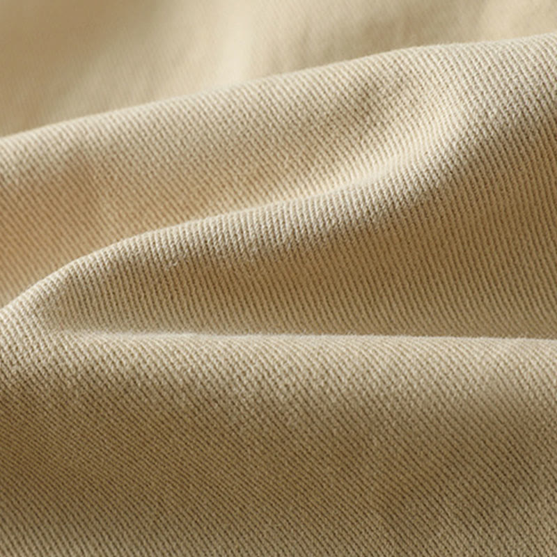 Buddha Stones Plain Button Design Stand Collar Women's Cotton Jacket - image 21