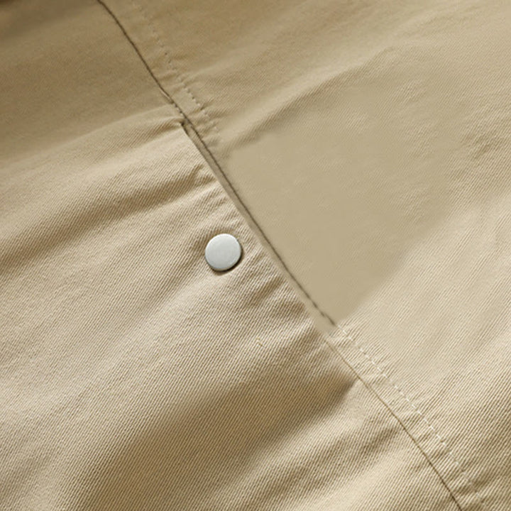 Buddha Stones Plain Button Design Stand Collar Women's Cotton Jacket - image 22