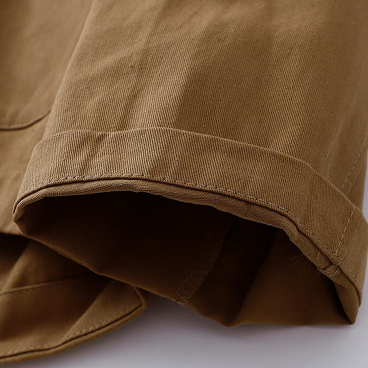 Buddha Stones Solid Color Long Sleeve Women's Cotton Jacket With Pockets - image 4