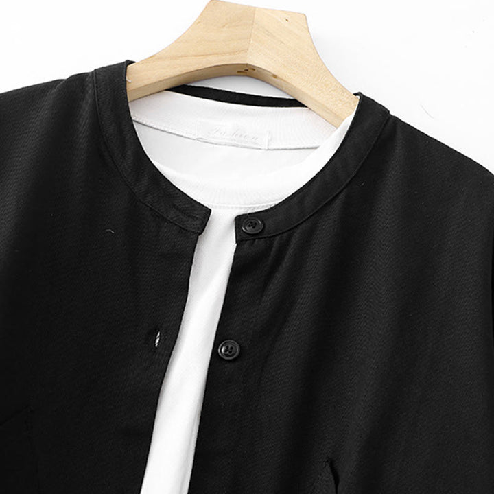 Buddha Stones Solid Color Long Sleeve Women's Cotton Jacket With Pockets - image 9