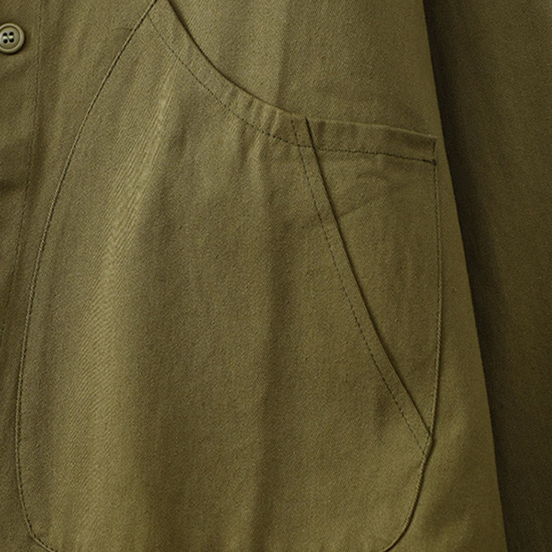 Buddha Stones Solid Color Long Sleeve Women's Cotton Jacket With Pockets - image 20