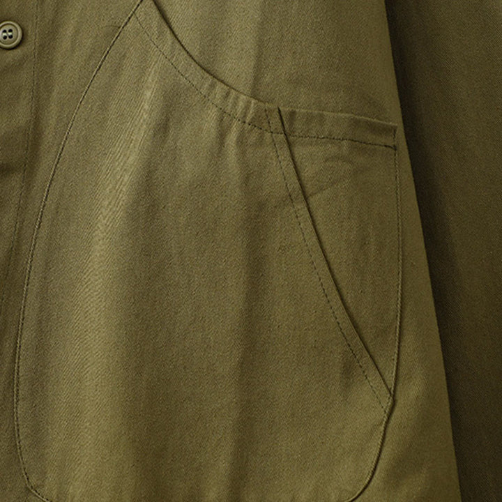 Buddha Stones Solid Color Long Sleeve Women's Cotton Jacket With Pockets - image 20