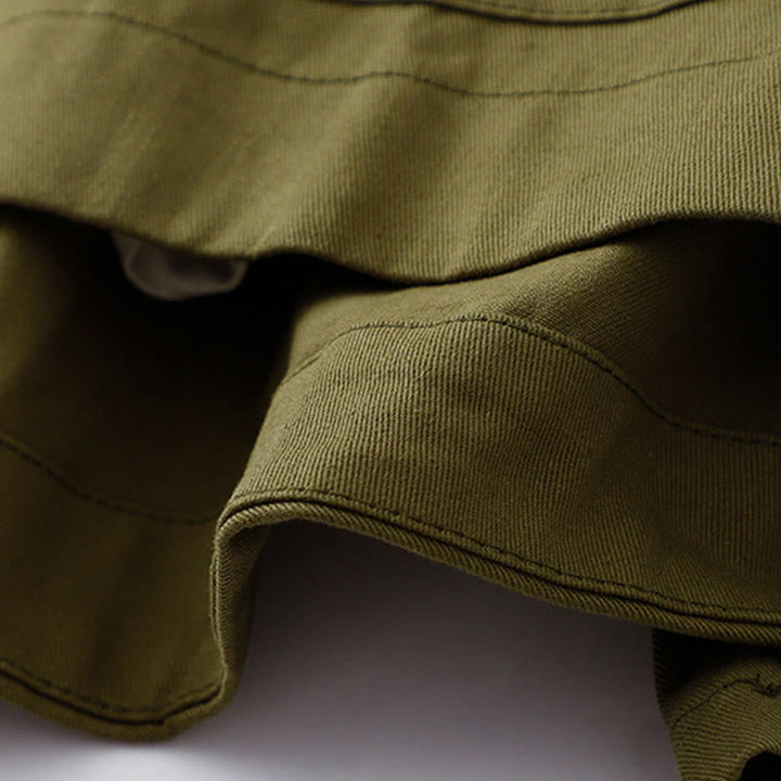 Buddha Stones Solid Color Long Sleeve Women's Cotton Jacket With Pockets - image 21