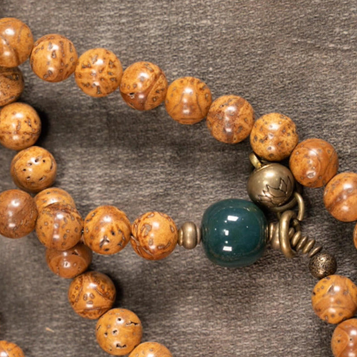 108 Mala Beads Bodhi Seed Wisdom Peace Tassel Bracelet - image 8