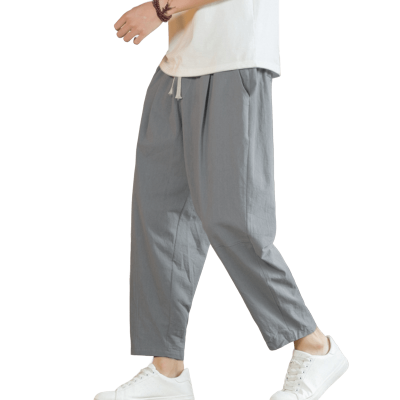 Buddha Stones Summer Men's Cotton Pants With Pockets - image 24