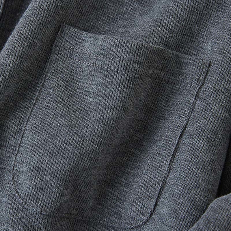 Buddha Stones Plain Buttons Women's Hooded Jacket With Pockets - image 4