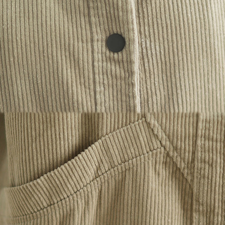 Buddha Stones Plain Sleeveless Women's Cotton Vest Corduroy Waistcoat With Pockets - image 8