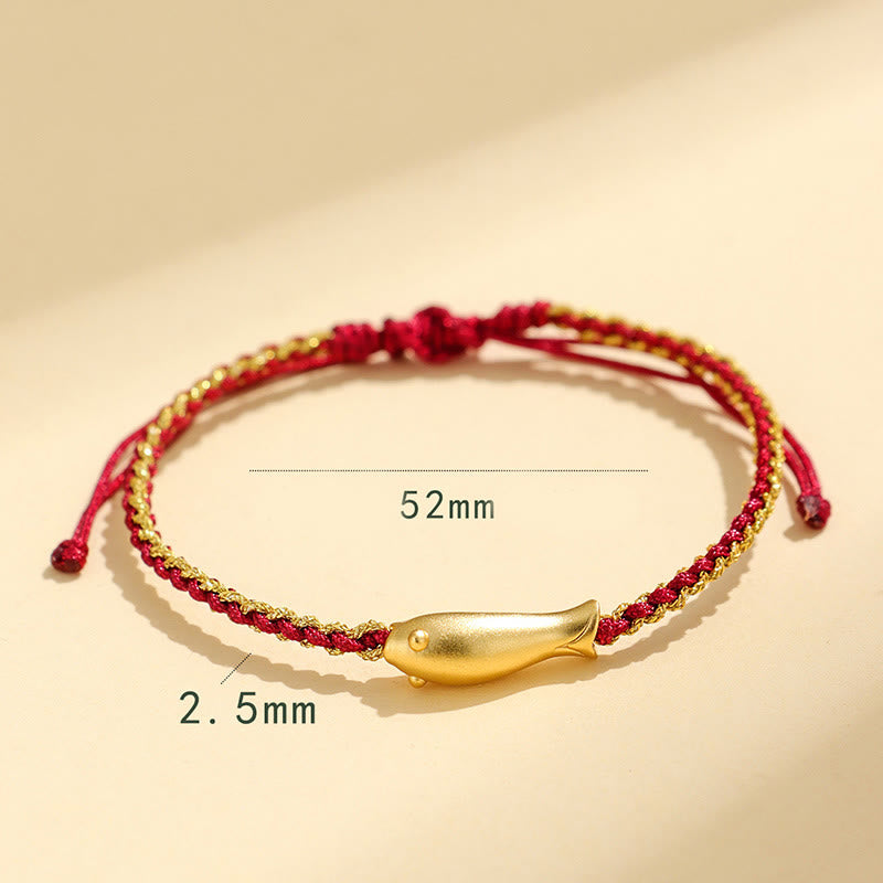 Buddha Stones 999 Sterling Silver Lucky Koi Fish Protection Rope Bracelet - image 13