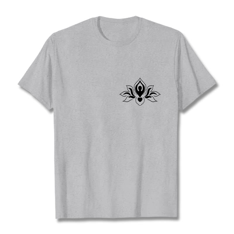 Buddha Stones Lotus Meditation Buddha Pattern Design Tee T-shirt - LightGrey - 2XL - image 20