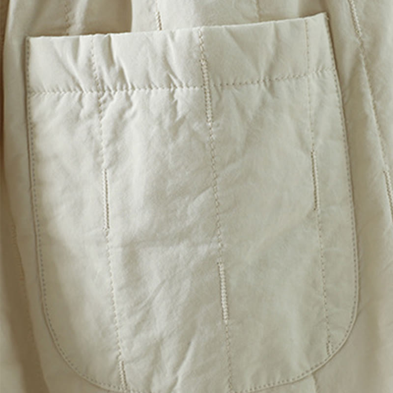 Buddha Stones Winter Plain Women's Harem Cotton Ankle-Length Pants With Pockets - image 12