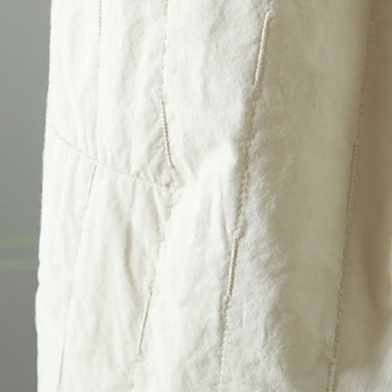 Buddha Stones Winter Plain Women's Harem Cotton Ankle-Length Pants With Pockets - image 15