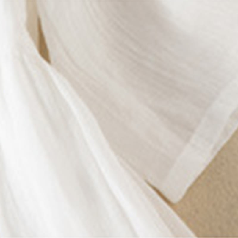 Buddha Stones Summer V-Neck Design Half Sleeve Cotton Midi Dress - image 20