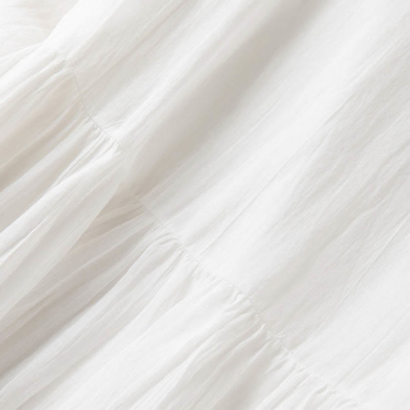 Buddha Stones Summer V-Neck Design Half Sleeve Cotton Midi Dress - image 21