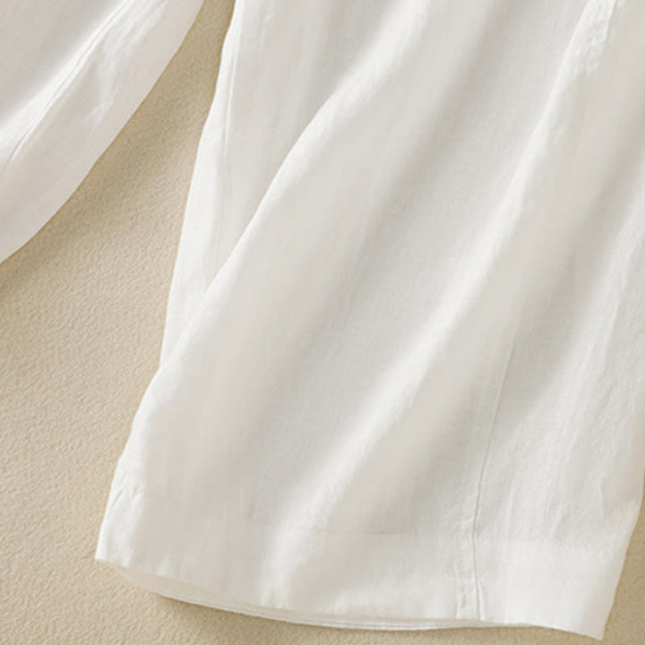 Buddha Stones Commute Plain Design Drawstring Women's Wide Leg Pants With Pockets - image 33