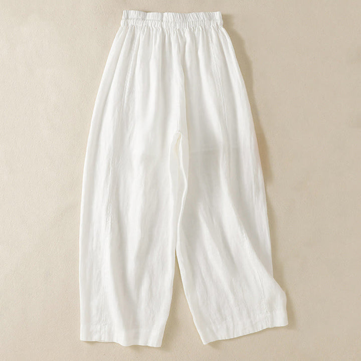 Buddha Stones Commute Plain Design Drawstring Women's Wide Leg Pants With Pockets - image 29