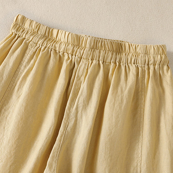 Buddha Stones Commute Plain Design Drawstring Women's Wide Leg Pants With Pockets - image 11