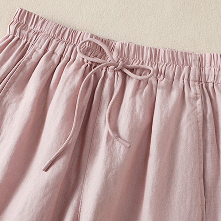 Buddha Stones Commute Plain Design Drawstring Women's Wide Leg Pants With Pockets - image 21