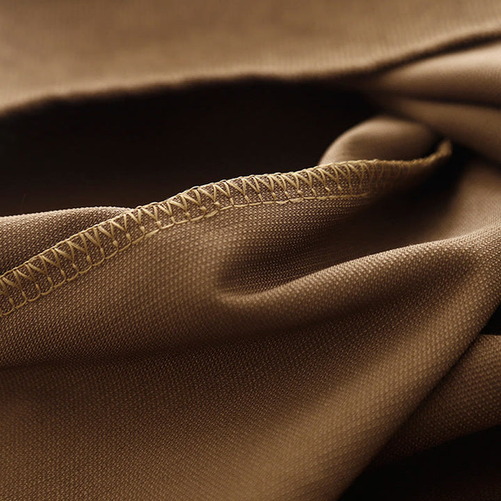 Buddha Stones Button Design Corduroy Peter Pan Collar Long Sleeve Midi Dress With Pockets - image 10