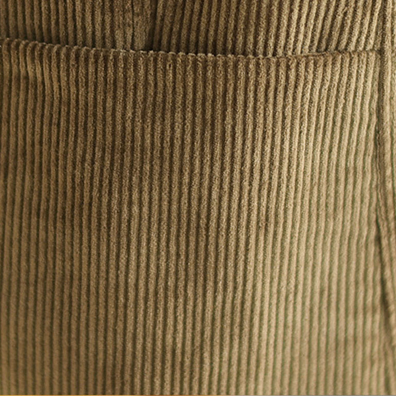 Buddha Stones Retro Plain Women's Long Sleeve Corduroy Jacket With Pockets - image 8