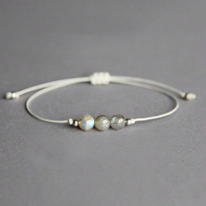 Buddha Stones Natural Labradorite Bead Rope Healing Bracelet - Labradorite(Wrist Circumference: 15-21cm) - image 1