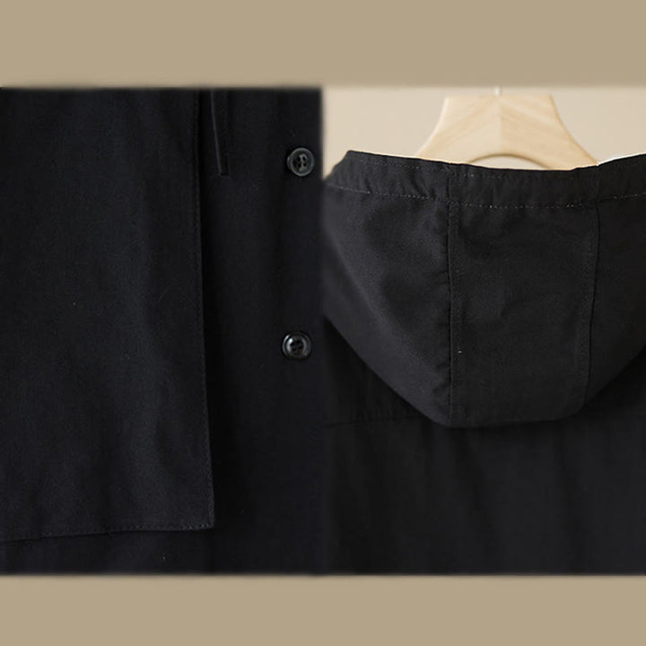 Buddha Stones Women's Plain Long Sleeve Hoodie Cotton Thermal Fleece-Lined Jacket With Pockets - image 10