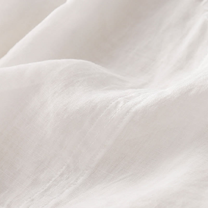 Buddha Stones V-Neck Lines Embroidery Women's Half Sleeve Shirt - image 18