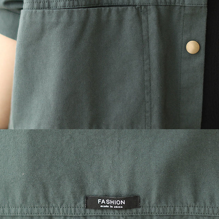 Buddha Stones Casual Solid Color Women's Long Sleeve Jacket With Pockets - image 6