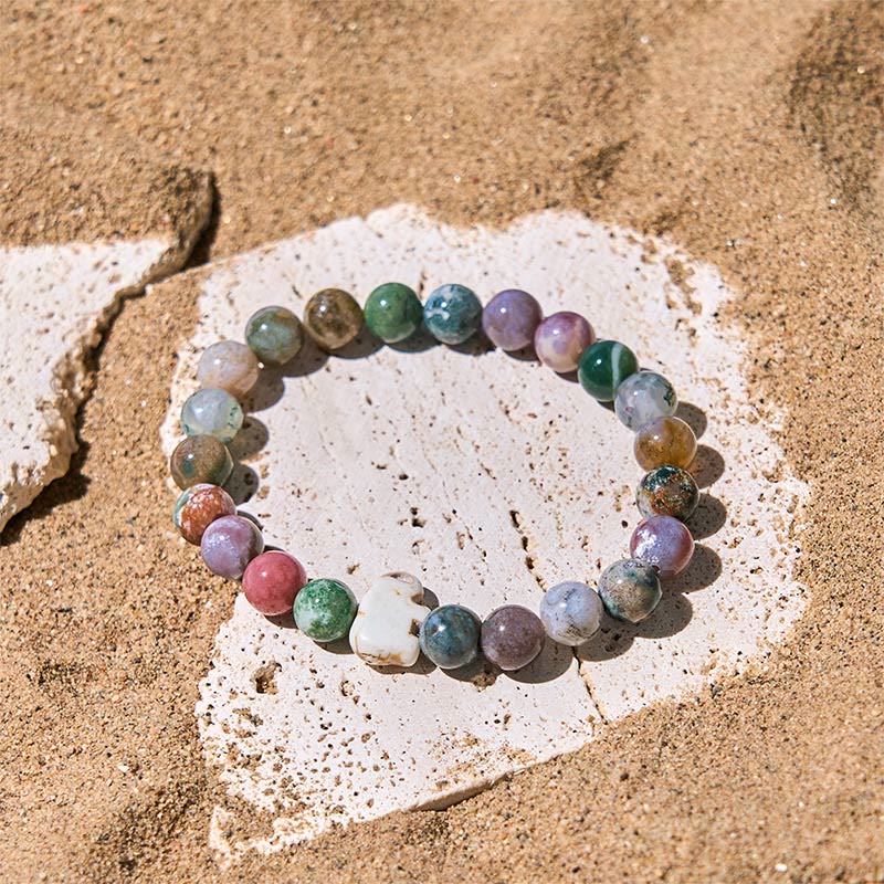 Buddha Stones Natural Various Stones Elephant Spiritual Strength Bracelet - image 30