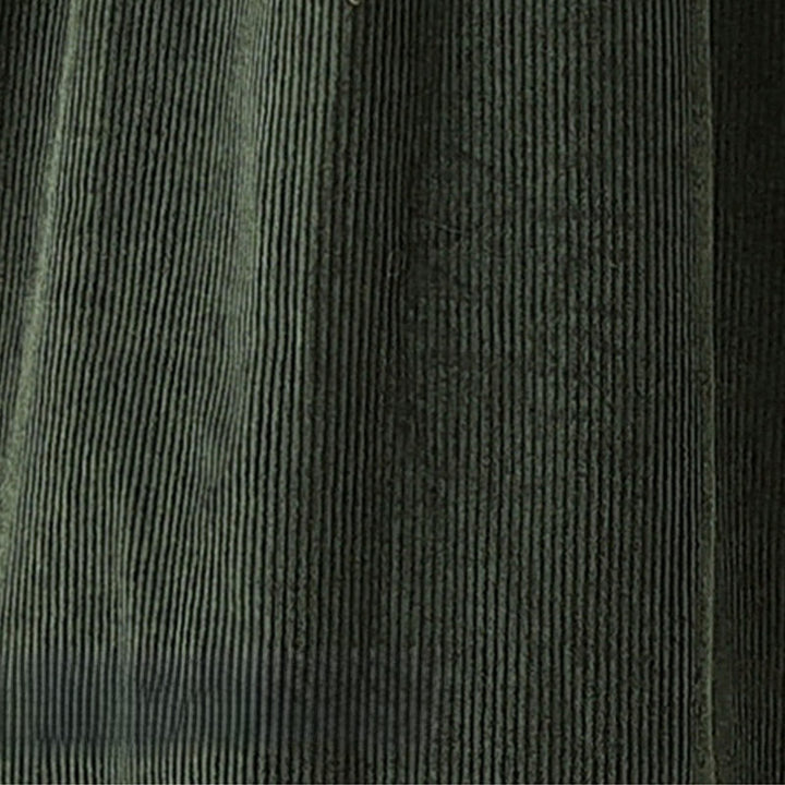 Buddha Stones Fall Retro Buttons Design Corduroy Sleeveless Midi Dress With Pockets - image 10