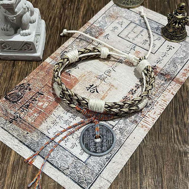 Buddha Stones Multi-layer Mountain Ghosts Spend Money Colorful Rope Braided Bracelet  - Grey Mountain Ghosts Spend Money(Wrist Circumference: 15-19cm) - image 3