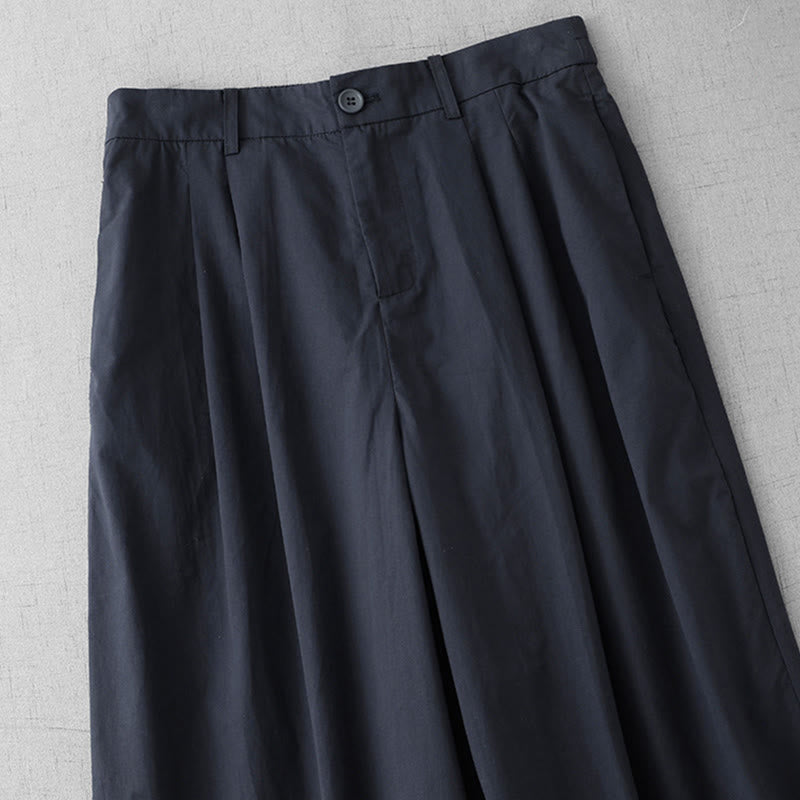 Buddha Stones Casual Plain Polyester Women's 7-8 Length Wide Leg Pants With Pockets - image 13