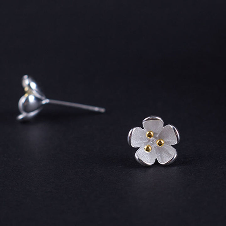 Buddha Stones 925 Sterling Silver Golden Stamens Balance Earrings  - image 3