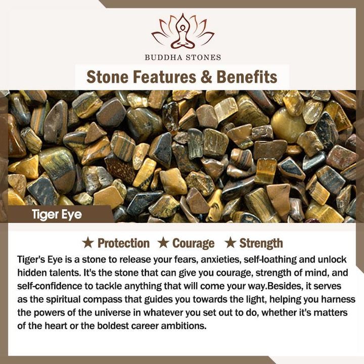 Buddha Stones Amethyst Tiger Eye Rose Quartz Protection Anti-Anxiety Card Rope Bracelet - image 8