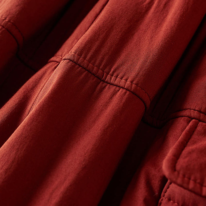 Buddha Stones Plain Women's Harem Thick Pants With Pockets - image 20