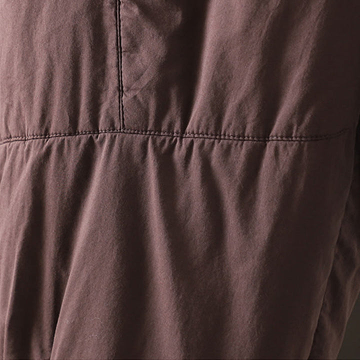 Buddha Stones Plain Warm Cotton-padded Women's Harem Cotton Pants With Pockets - image 10