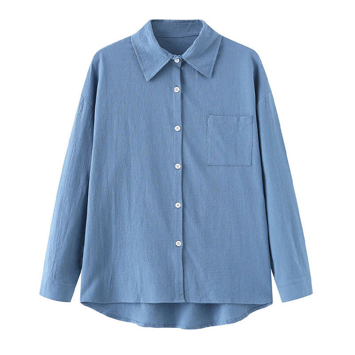 Buddha Stones 2Pcs Long Sleeve Shirt Top With Pockets Drawstring Pants Meditation Cotton Linen Clothing Women's Set - image 20