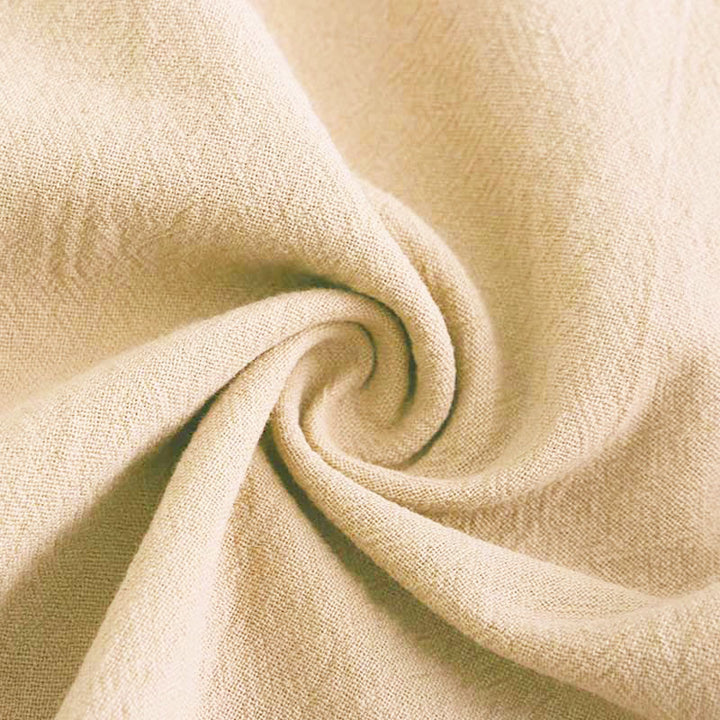 Buddha Stones 2Pcs Long Sleeve Shirt Top With Pockets Drawstring Pants Meditation Cotton Linen Clothing Women's Set - image 16