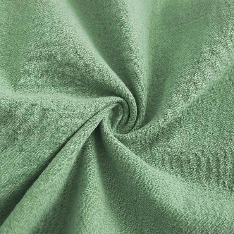 Buddha Stones 2Pcs Long Sleeve Shirt Top With Pockets Drawstring Pants Meditation Cotton Linen Clothing Women's Set - image 46