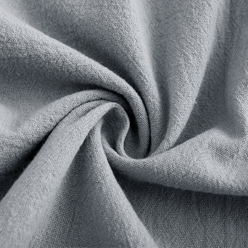 Buddha Stones 2Pcs Long Sleeve Shirt Top With Pockets Drawstring Pants Meditation Cotton Linen Clothing Women's Set - image 53