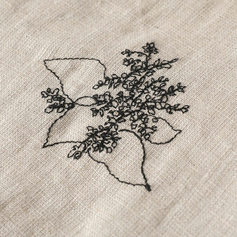 Buddha Stones Women's Printing Frog-button Long Sleeve Cotton Padded Jacket With Pockets - image 10