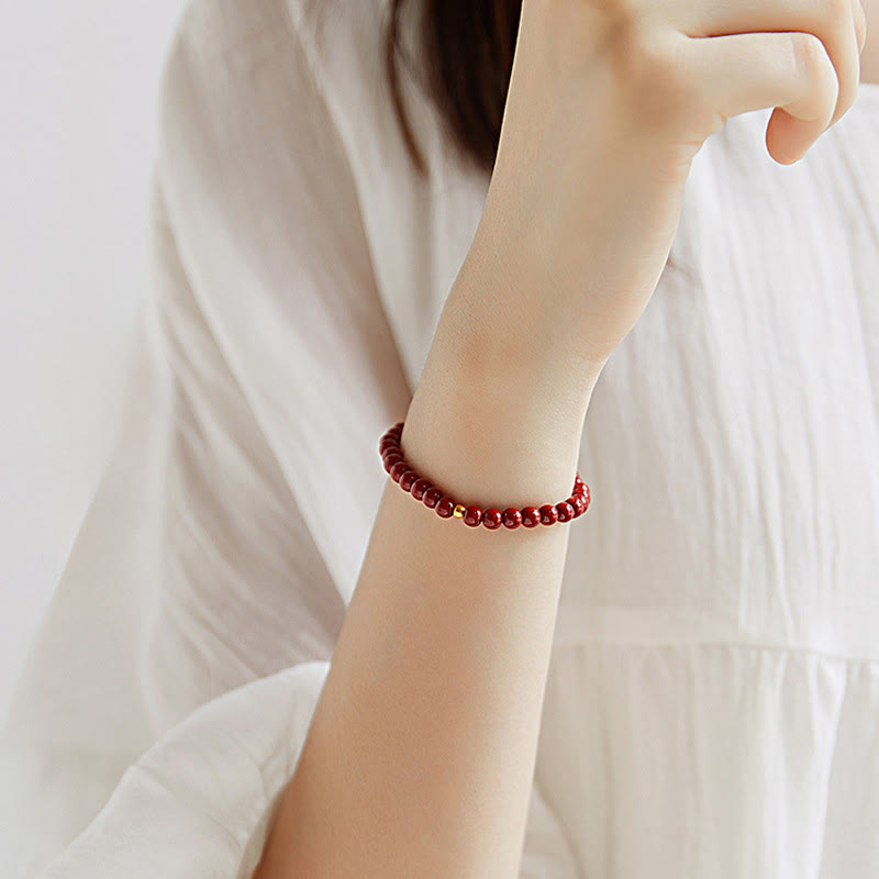 Buddha Stones "Wishing Protection and Energy" Cinnabar Bracelet Includes Gift Message Card - image 4