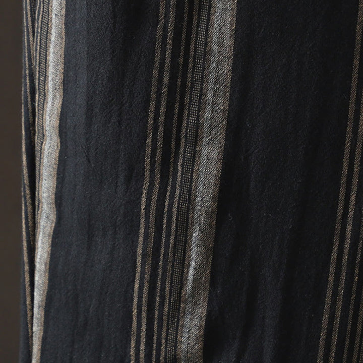 Buddha Stones Commute Thermal Striped Cotton Corduroy Women's Harem Padded Pants With Pockets - image 12