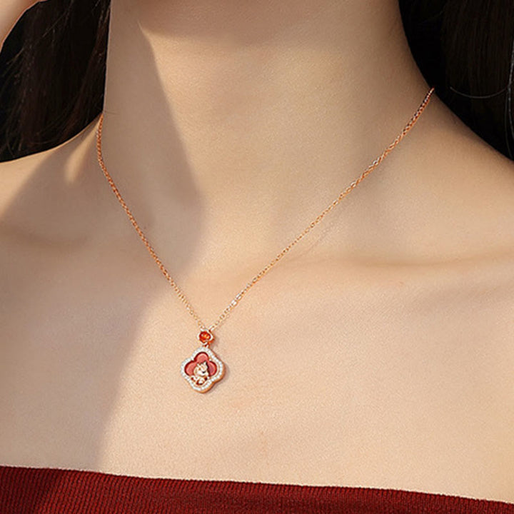 Buddha Stones "Carry Happiness and Luck" Year of the Horse Agate Necklace Includes Gift Message Card - image 9