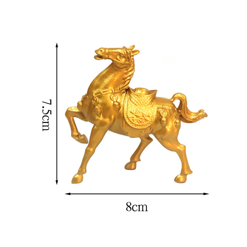 Buddha Stones Chinese Zodiac Year Of The Horse Attract Fortune Prosperity Home Decoration - Horse Wealth Ingot - image 15